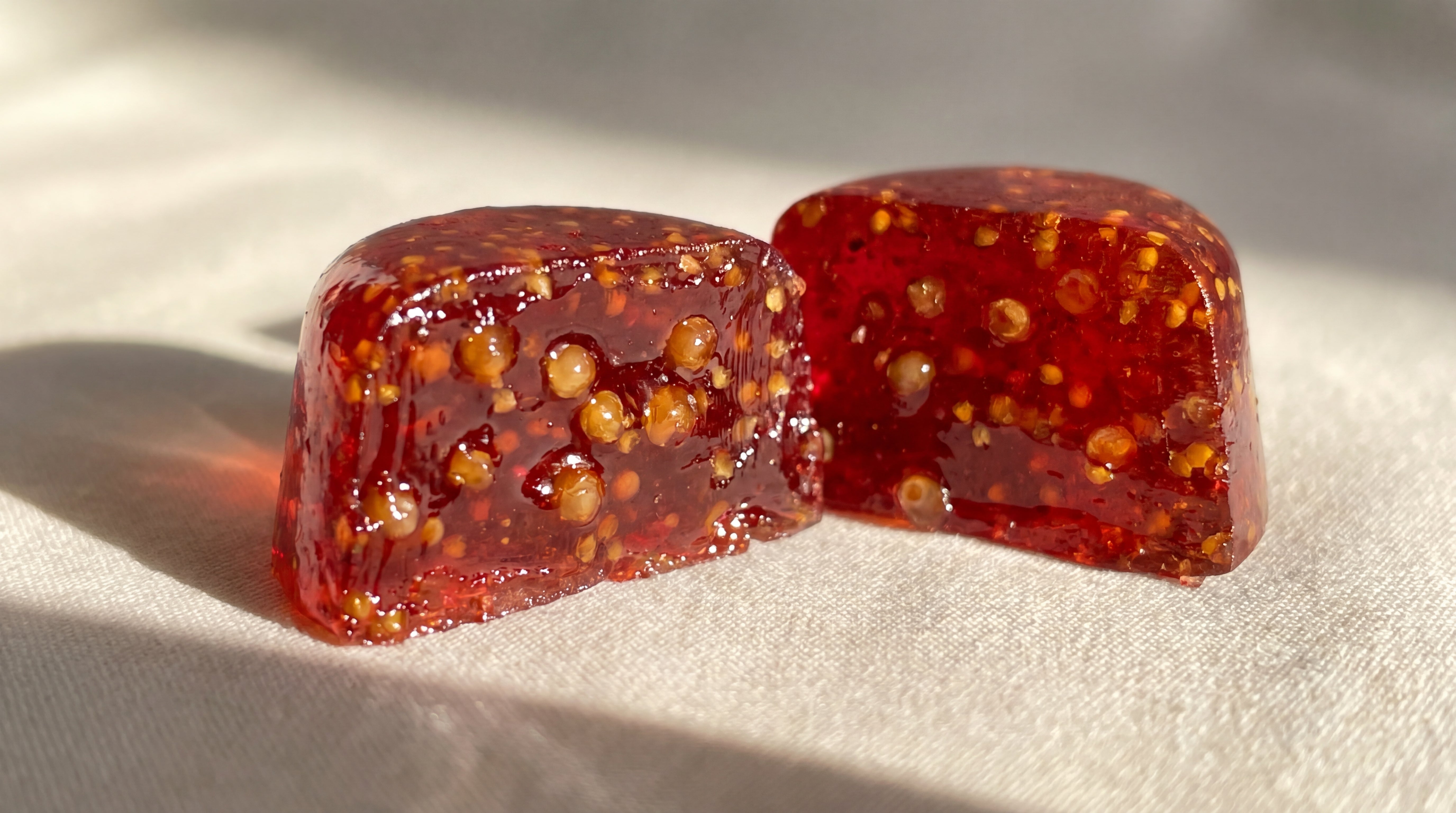 Cross-section macro of a MagAshwa liposomal beadlet